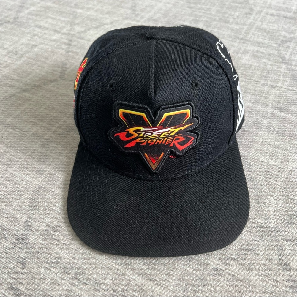 Capcom Street Fighter V Ryu KO Men’s Black Fighting Video Game SnapBack Hat